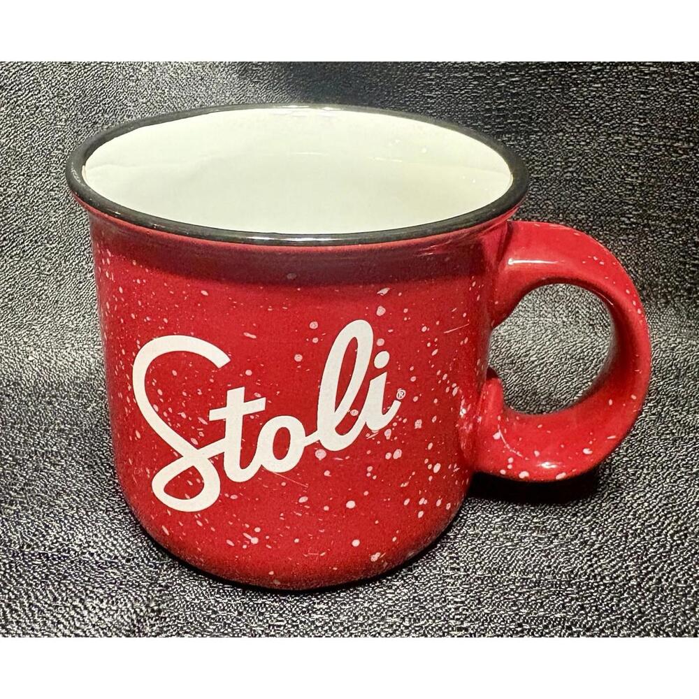 STOLI RED AND WHITE LARGE MUG